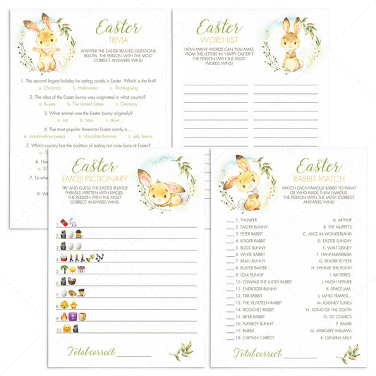 (Zoom) Easter Games Bundle for Adults by LittleSizzle