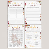 Falling In Love Wedding Shower Games Bundle Instant Download by LittleSizzle