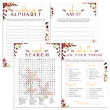 Falling In Love Wedding Shower Games Bundle Instant Download by LittleSizzle