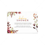 Floral Display Shower Card PDF-Template by LittleSizzle