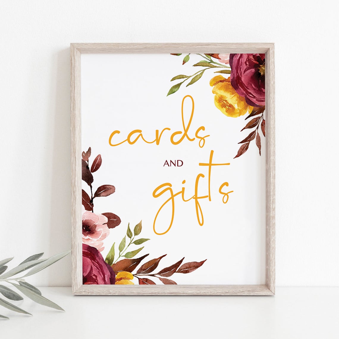 Bohemian floral decorations gifts table sign by LittleSizzle