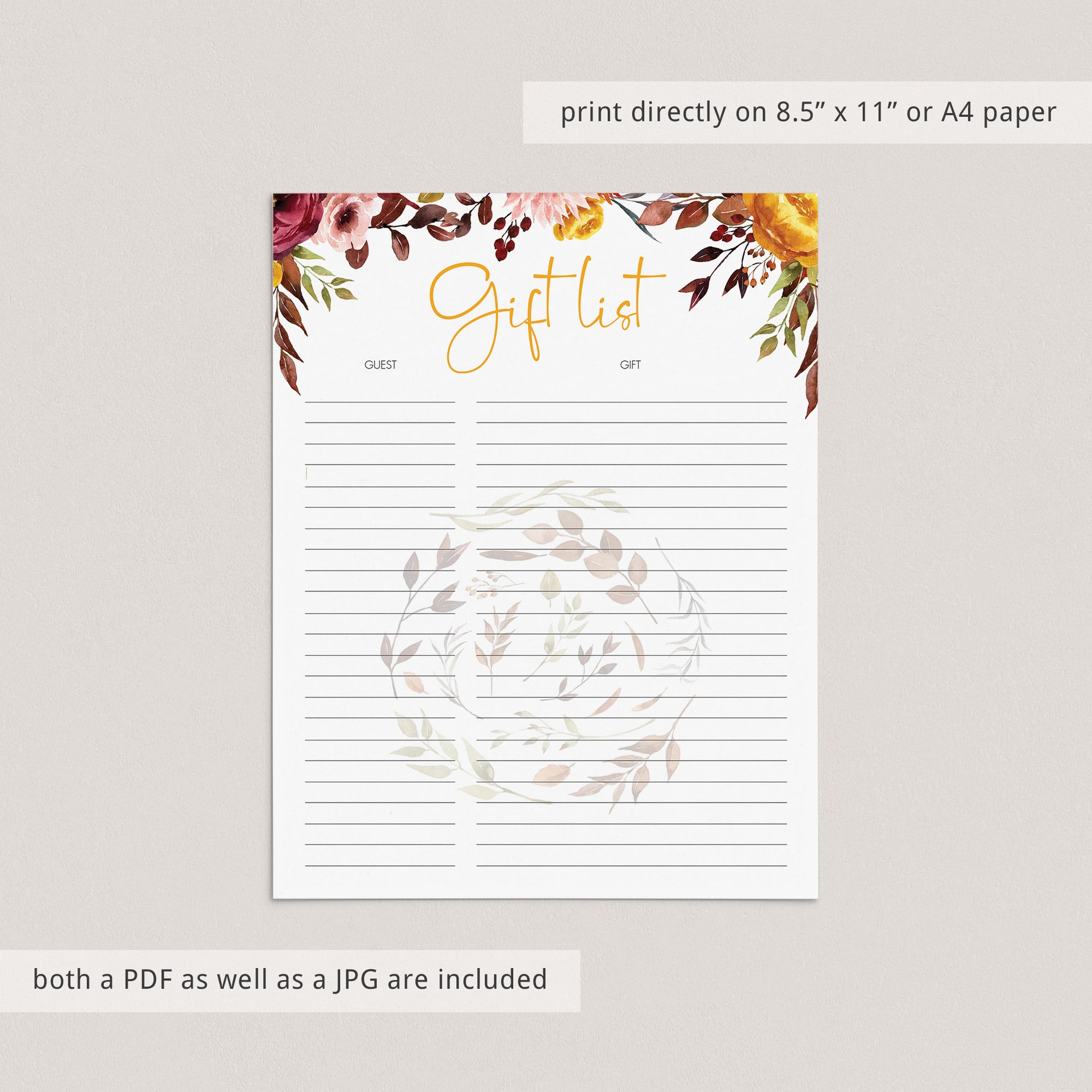 Download autumn party printables by LittleSizzle