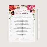 floral would she rather game for wedding showers by LittleSizzle