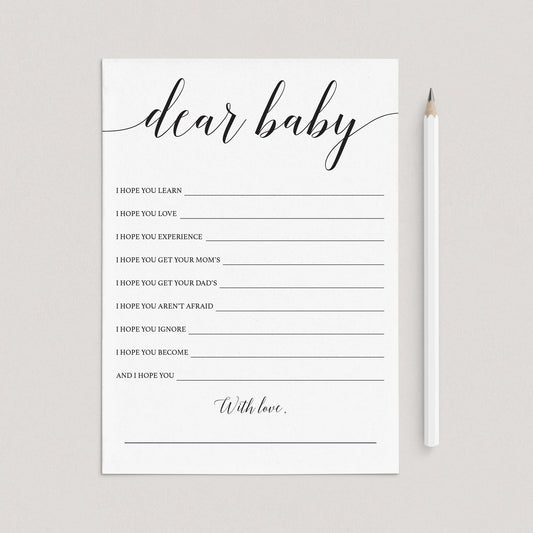 Minimal wishes for baby cards by LittleSizzle