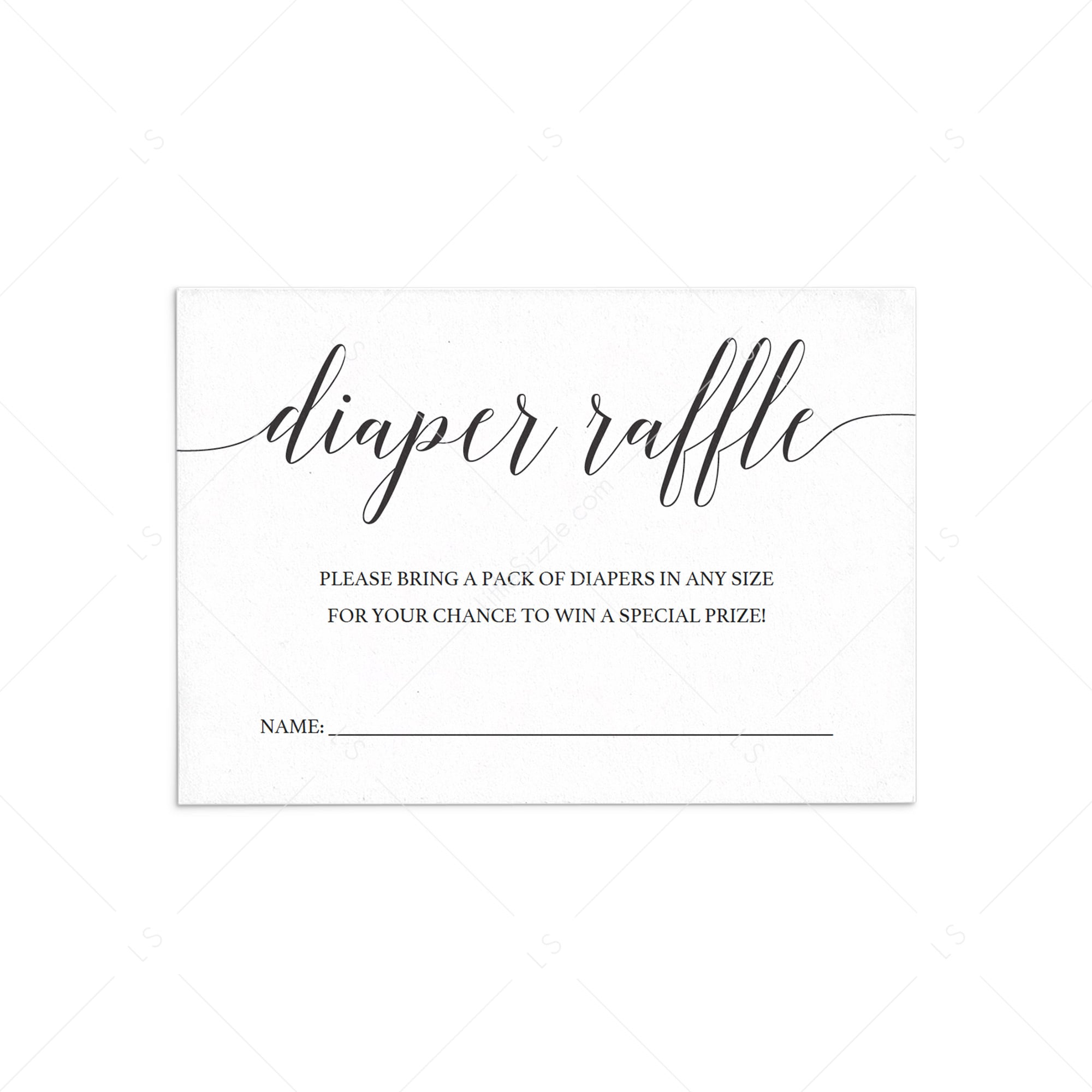 Diaper Raffle Ticket Template Diaper Raffle Ticket Template
