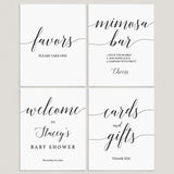 Minimalist Baby Shower Signs Printable by LittleSizzle