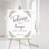 Garden Baby Shower Welcome Poster Template by LittleSizzle