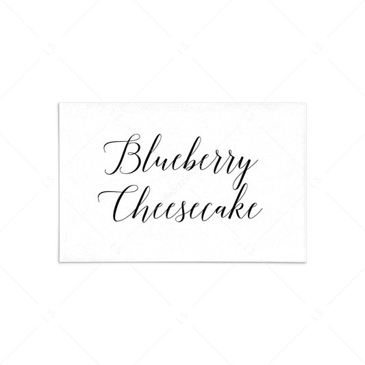 Simple Food Tent Cards Template