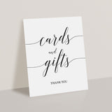 Gift table sign with calligraphy font by LittleSizzle