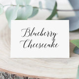 Simple Food Tent Cards Template