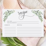 Recipe Cards Printable 4x6 by LittleSizzle