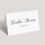 Calligraphy Dinner Party Seating Cards Template