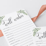 Wedding Well Wishes Card with Olive Branches