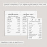 DIY baby shower games printable by LittleSizzle