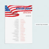 Patriotic Independence Day Capital Matching Game