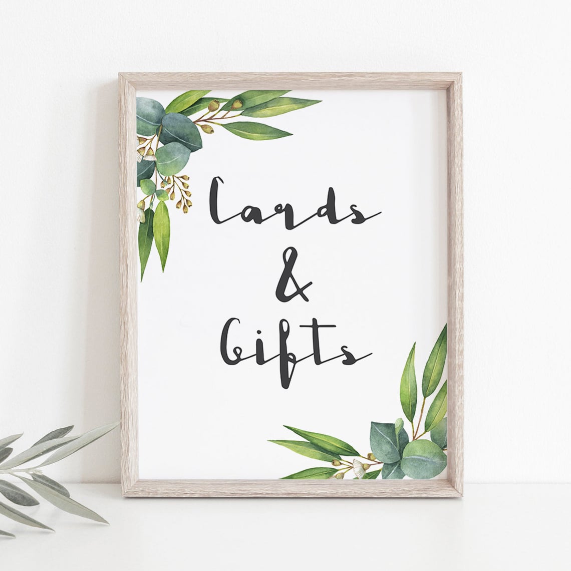 Watercolor leaves botanical party decor printable by LittleSizzle