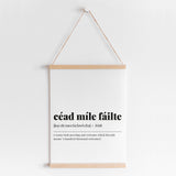 Cead Mile Failte Definition Print Digital Download
