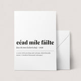 Cead Mile Failte Definition Print Digital Download