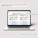 Change the date PDF template greenery theme by LittleSizzle