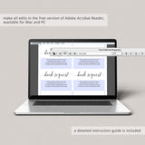 Neutral baby shower insert card templates by LittleSizzle