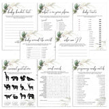 Greenery and Gold Baby Games Pack Printable DIY by LittleSizzle