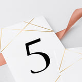 Gold wedding table decor printables by LittleSizzle