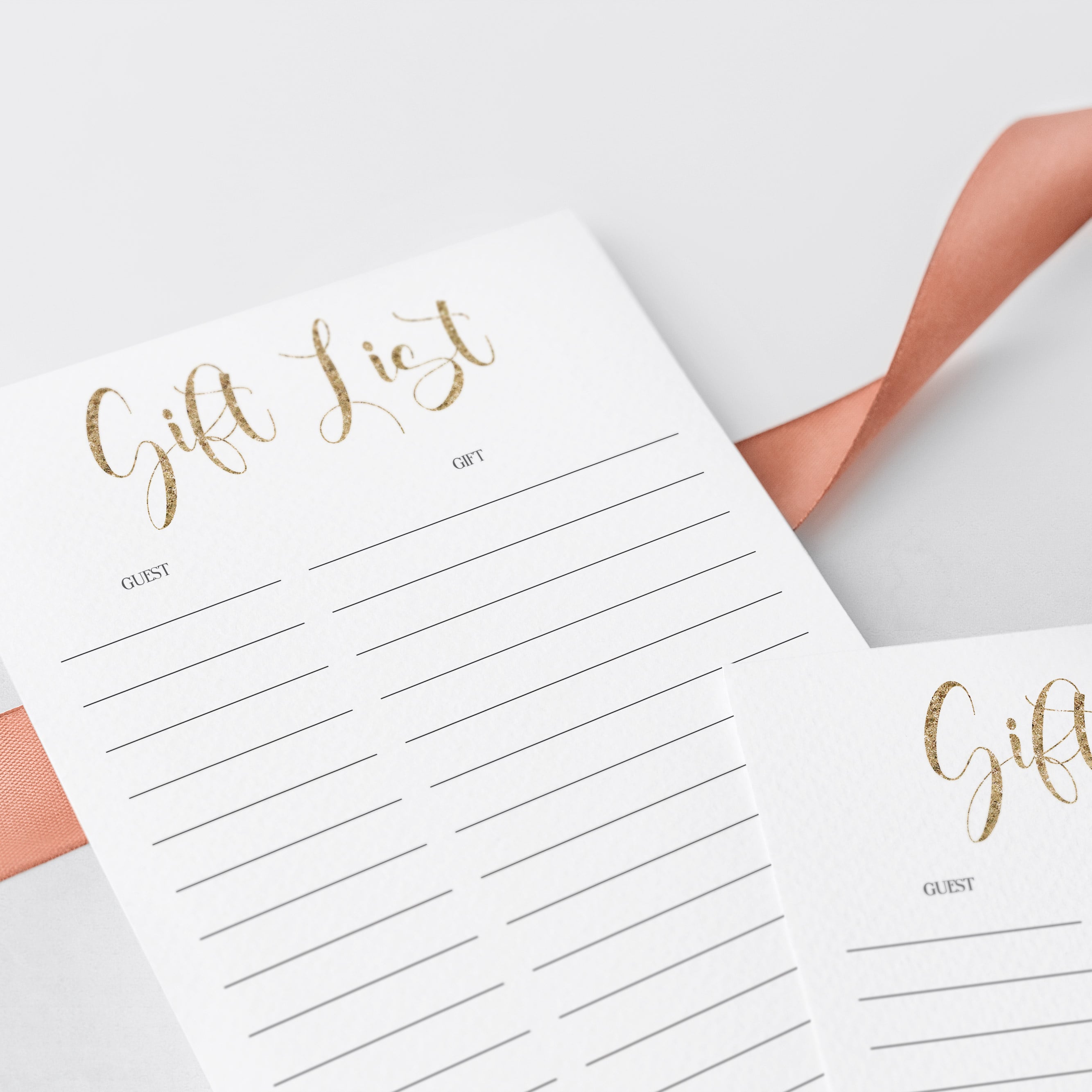 Close-up Gold Glitter Baby Shower Planner Shower Decor by LittleSizzle