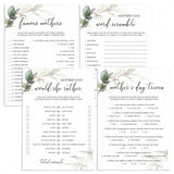 Greenery and Gold Mother's Day Game Bundle Digital Download by LittleSizzle