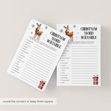 Fun Christmas Word Scramble Puzzle Instant Download