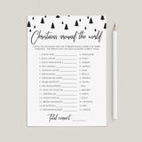 Holiday Party Game Merry Christmas Around The World by LittleSizzle