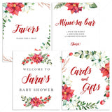 Christmas Baby Shower Decorations Bundle by LittleSizzle