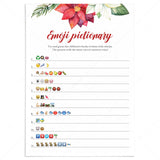 Christmas Baby Shower Emoji Game Printable by LittleSizzle