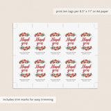 Christmas Baby Shower Favor Tag Template