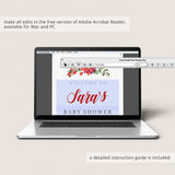 Santa Baby Welcome Sign Template by LittleSizzle