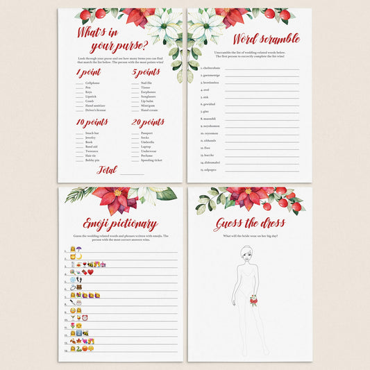 Winter Bridal Shower Games Pack Download by LittleSizzle