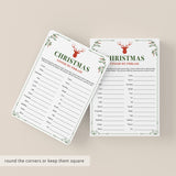 Vintage Christmas Games Package Printable