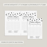 Xmas Scattergories Game Printable