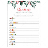 Greenery Christmas Emojis Game Printable by LittleSizzle