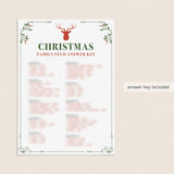 Christmas Family Feud Game Questions and Answers Printable