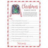 Family Feud Christmas Game Printable by LittleSizzle