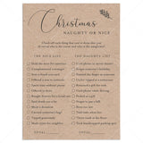 Rustic Christmas Game Naughty or Nice Printable by LittleSizzle
