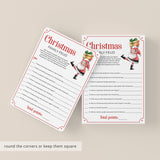 Printable Family Feud Christmas Game