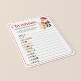 Christmas Emojis Game Printable