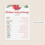 Christmas Emoji Pictionary Printable