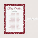 Fun Christmas Language Game Instant Download