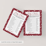Christmas Games Bundle Printable Red And White