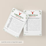 Word Search Christmas Game Printable