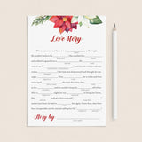 Love Story Fill In The Blanks Game Template by LittleSizzle