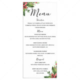 Christmas menu card template by LittleSizzle