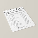 Christmas Movie Match Game Printable Black And White